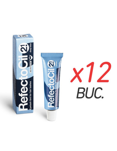 Vopsea sprancene si gene - albastru - 2.1 - 12 buc - Refectocil