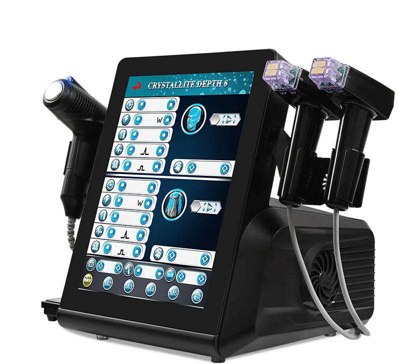 Aparat Profesional Microace cu Radiofrecvență Gold RF – Crystallite Depth 8