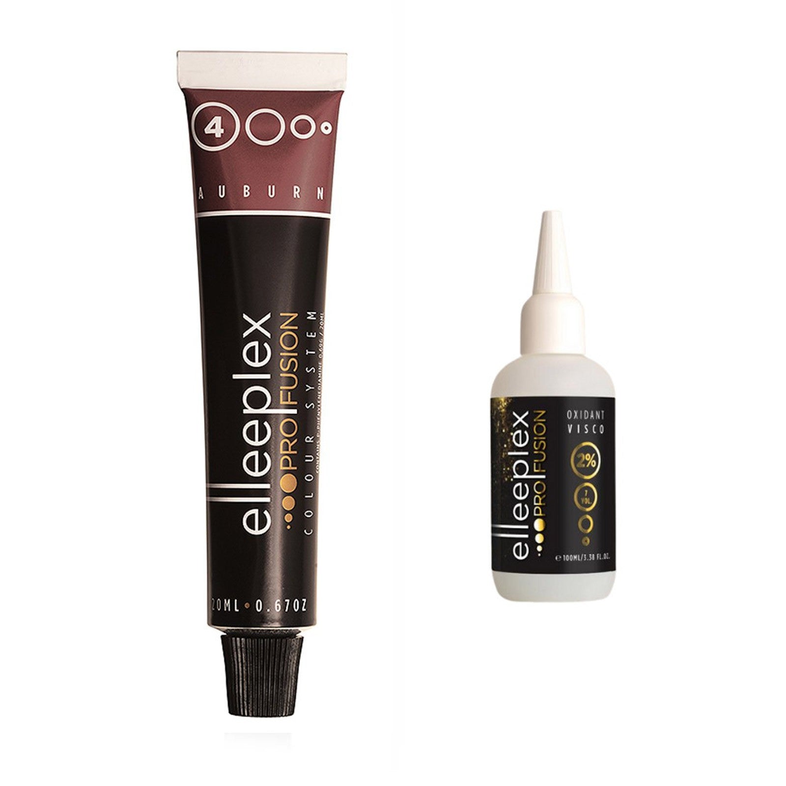 Vopsea de sprancene Elleebana nr 4 si oxidant 2% Elleebana