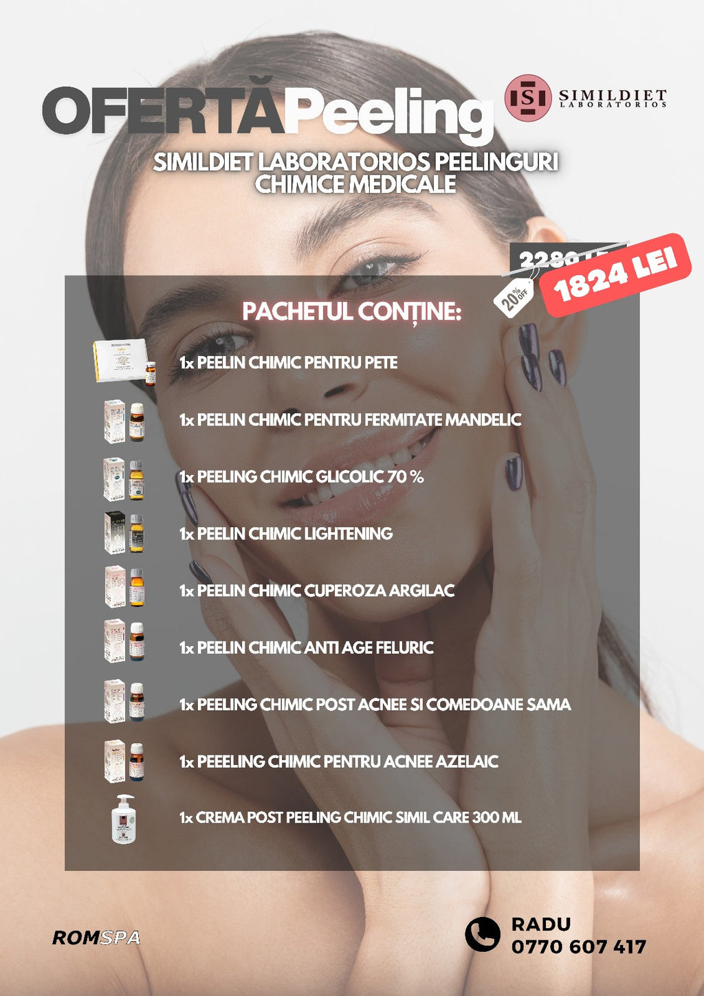 Oferta set peeling chimic Simildiet Laboratorios Spania