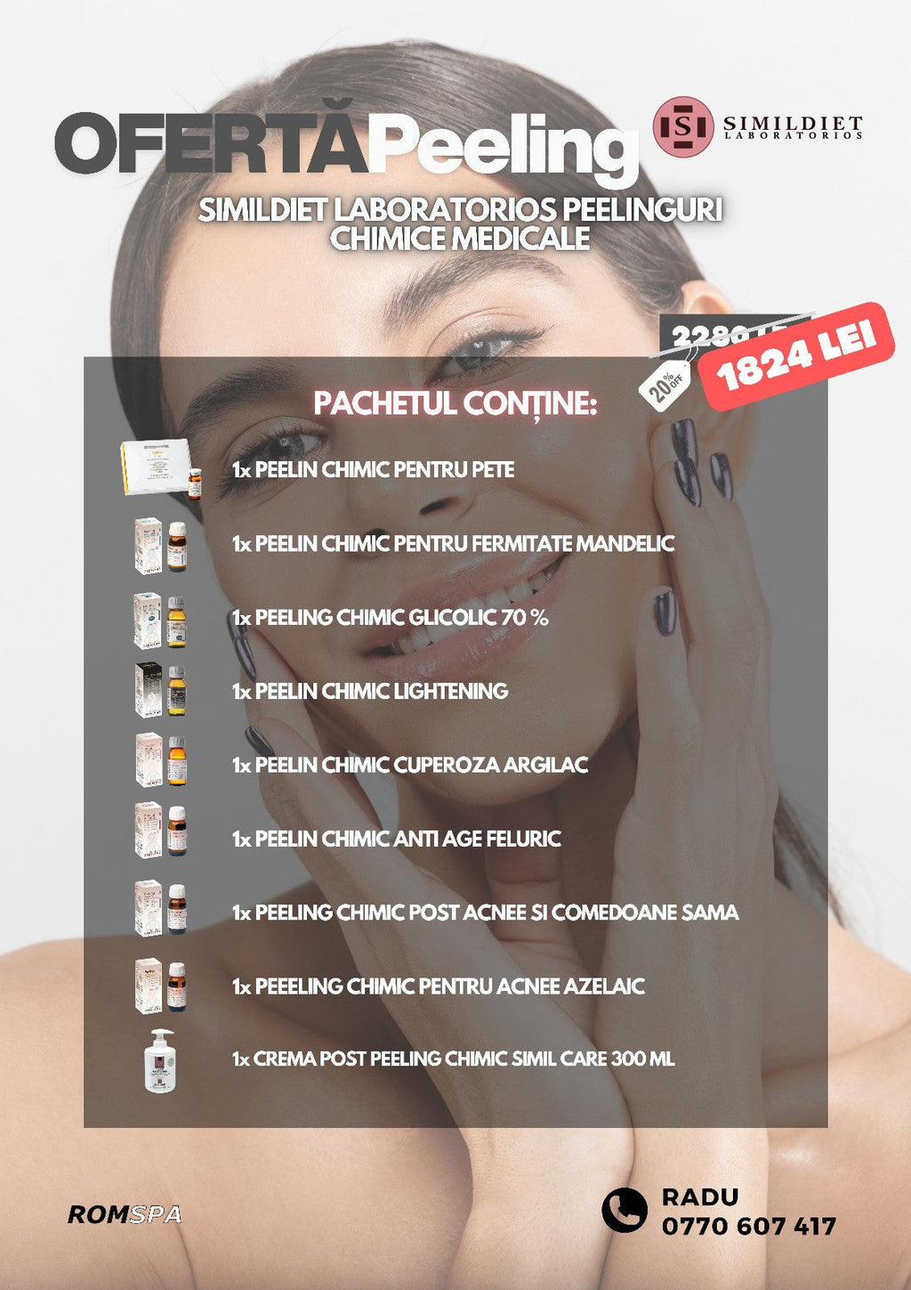 Oferta set peeling chimic Simildiet Laboratorios Spania