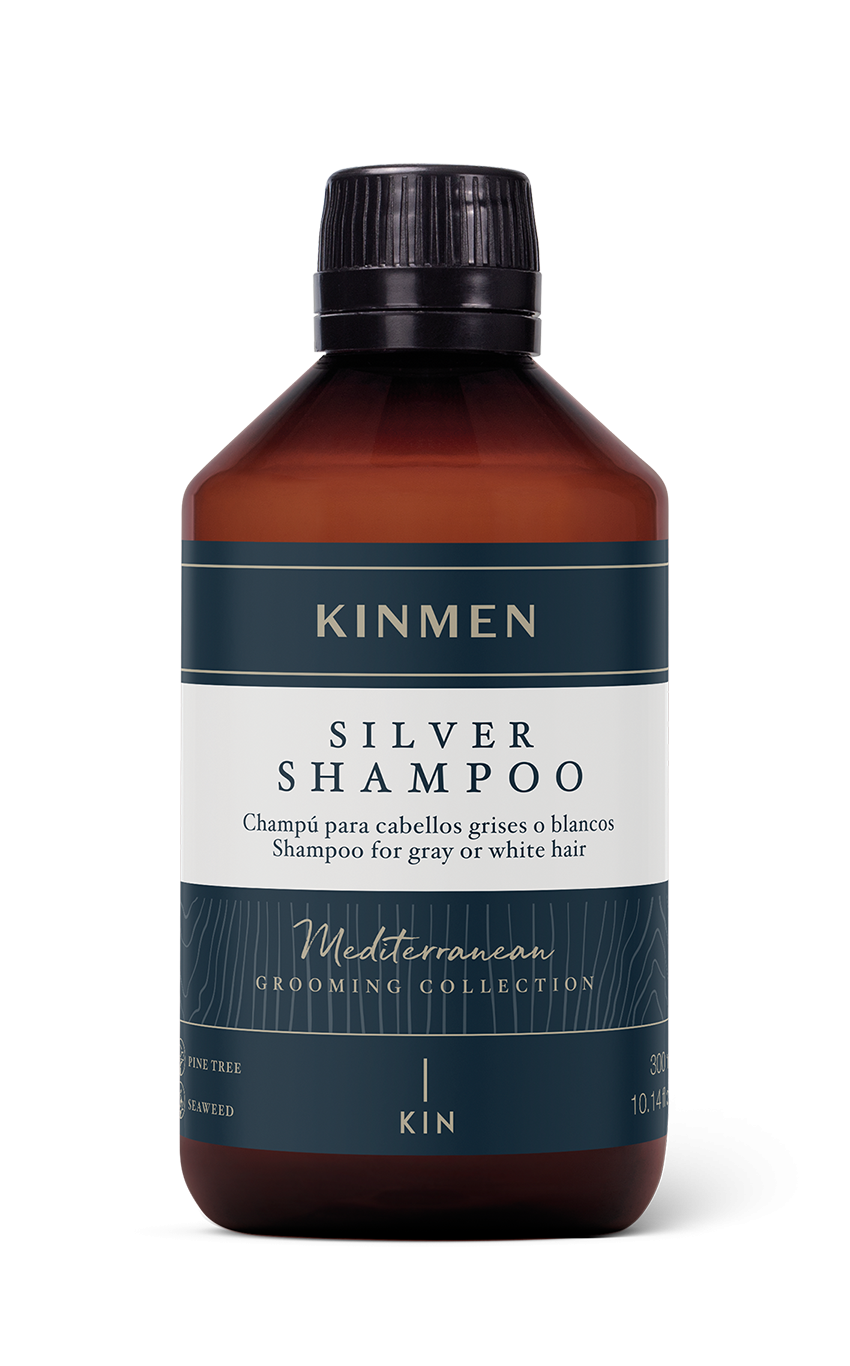 Sampon profesional pentru par alb sau gri Silver KinMen