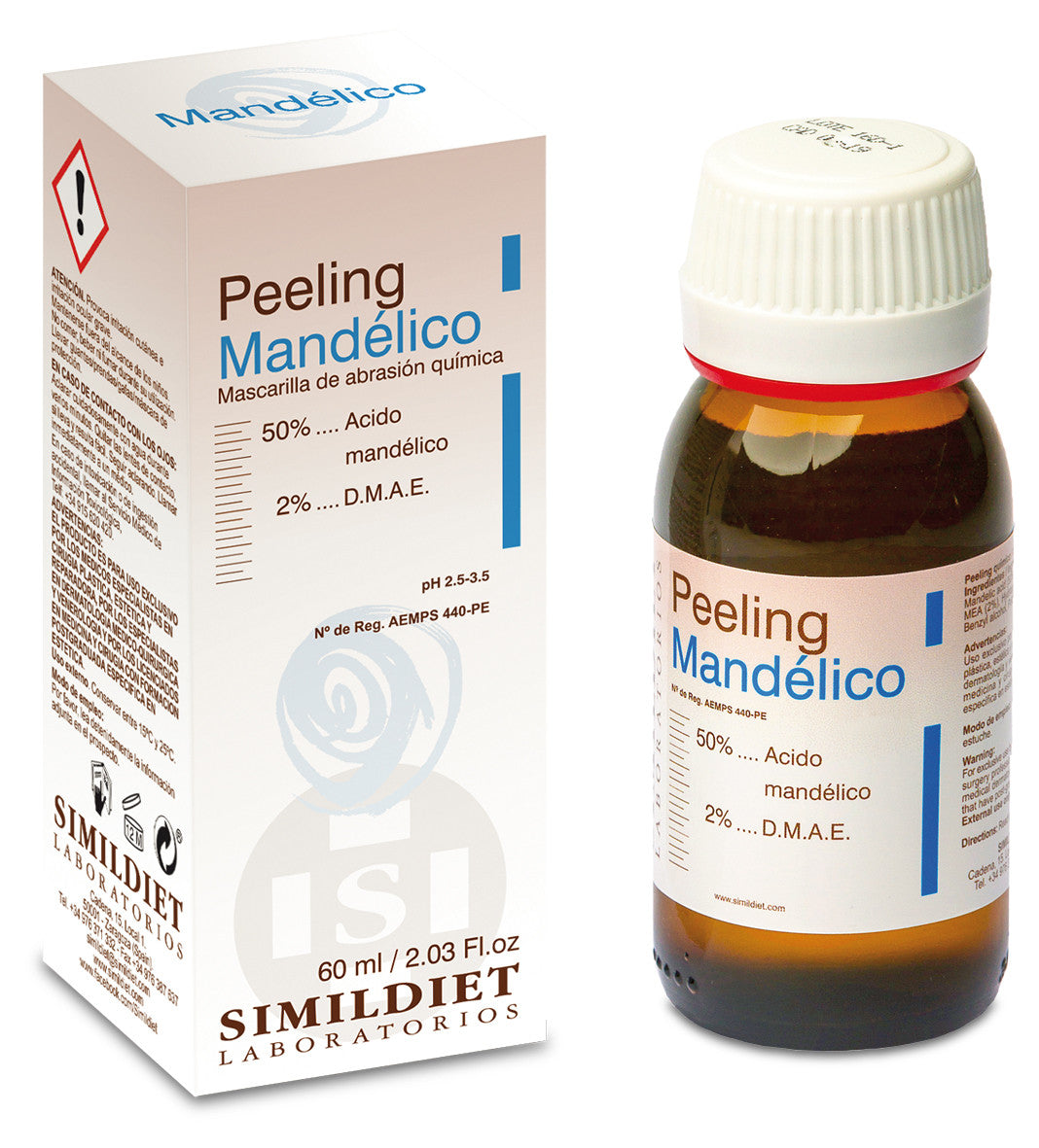 Peeling chimic pentru tonifiere Mandelic 60 ml.