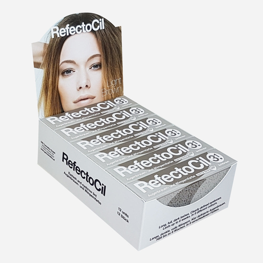 Vopsea sprancene si gene - maro deschis - 3.1 - 12 buc - Refectocil