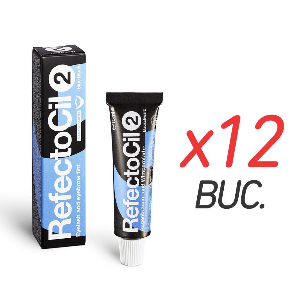 Vopsea sprancene si gene - negru albastrui - 2 - 12 buc - Refectocil