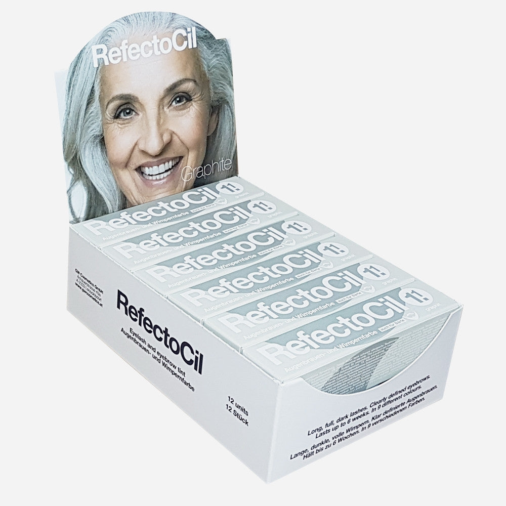 Vopsea sprancene si gene - gri grafit - 1.1 - 12 buc - Refectocil
