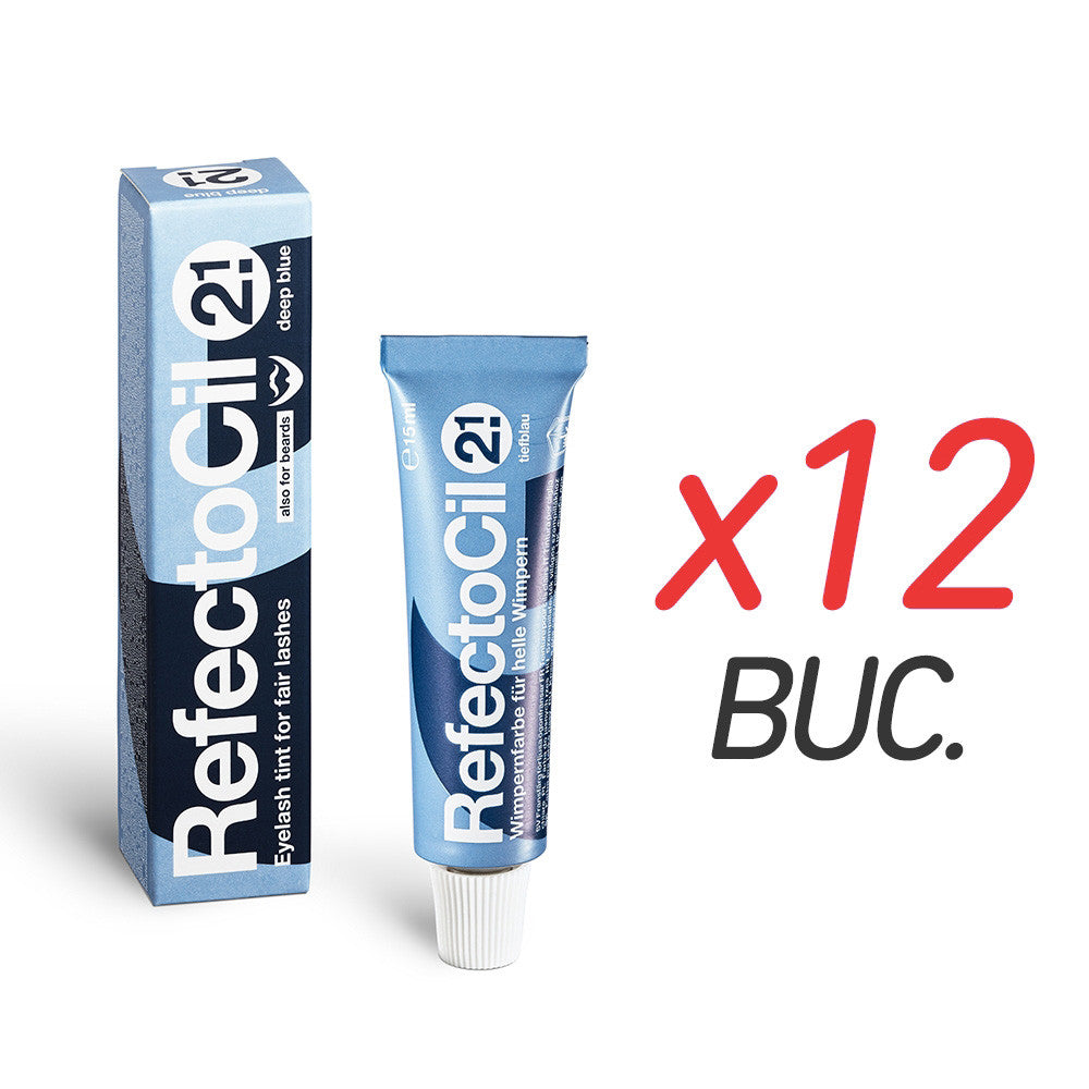 Vopsea sprancene si gene - albastru - 2.1 - 12 buc - Refectocil