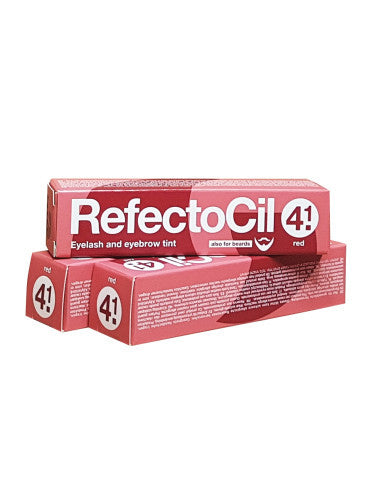 Set vopsea sprancene si gene - rosu - 4.1 - 3 buc - Refectocil