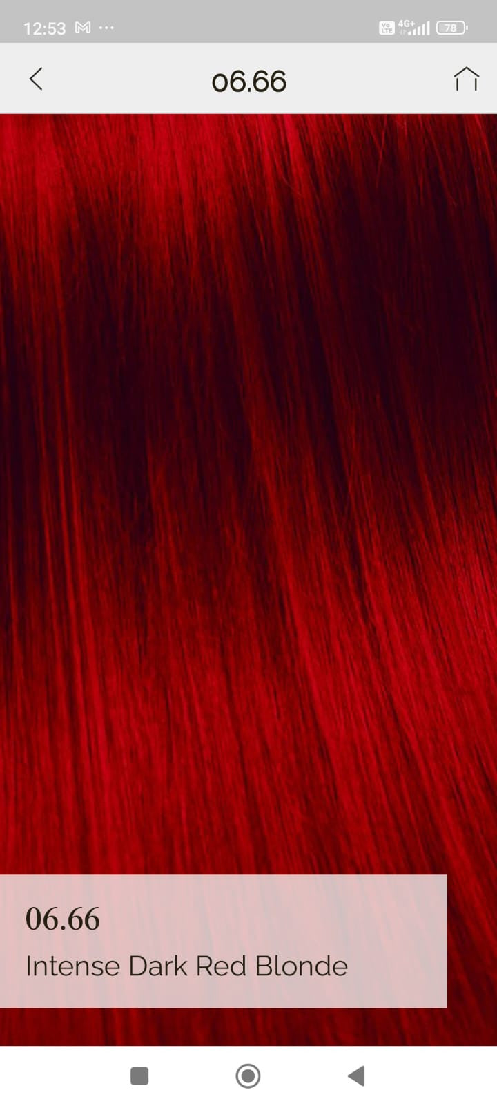 Vopsea de par demi permanenta KinGloss 50 ml. 6.66