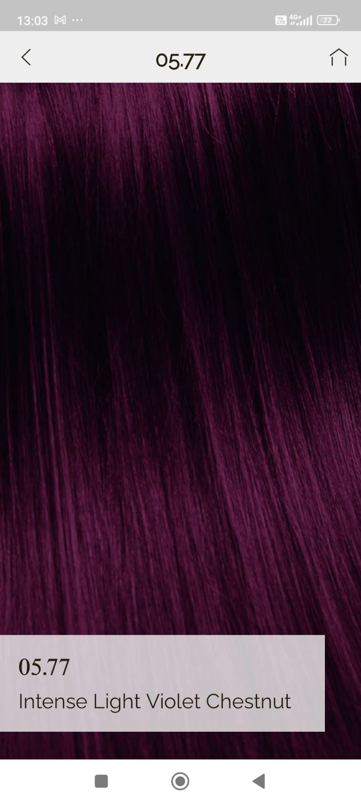 Vopsea de par demi permanenta KinGloss 50 ml. 5.77