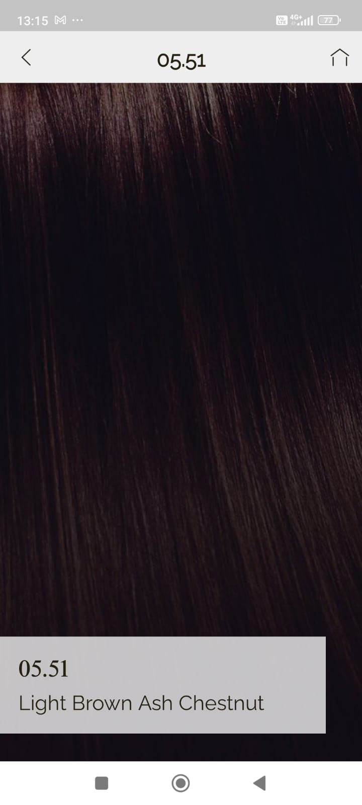 Vopsea de par demi permanenta KinGloss 50 ml. 5.51