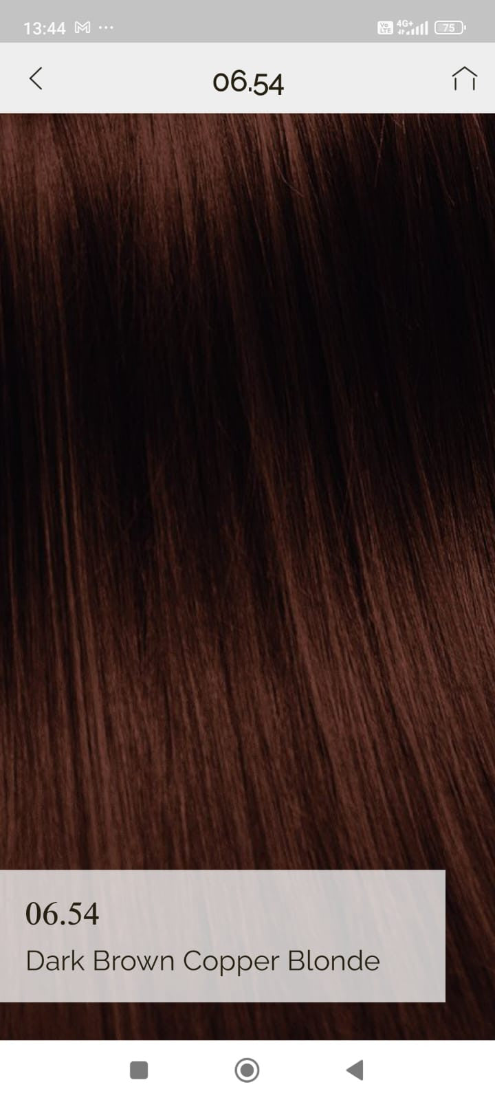 Vopsea de par demi permanenta KinGloss 50 ml. 6.54