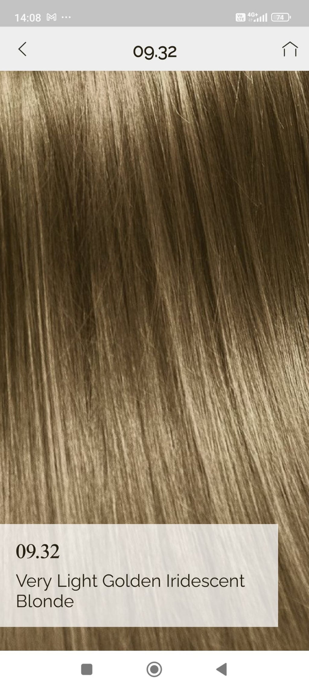 Vopsea de par demi permanenta KinGloss 50 ml. 9.32