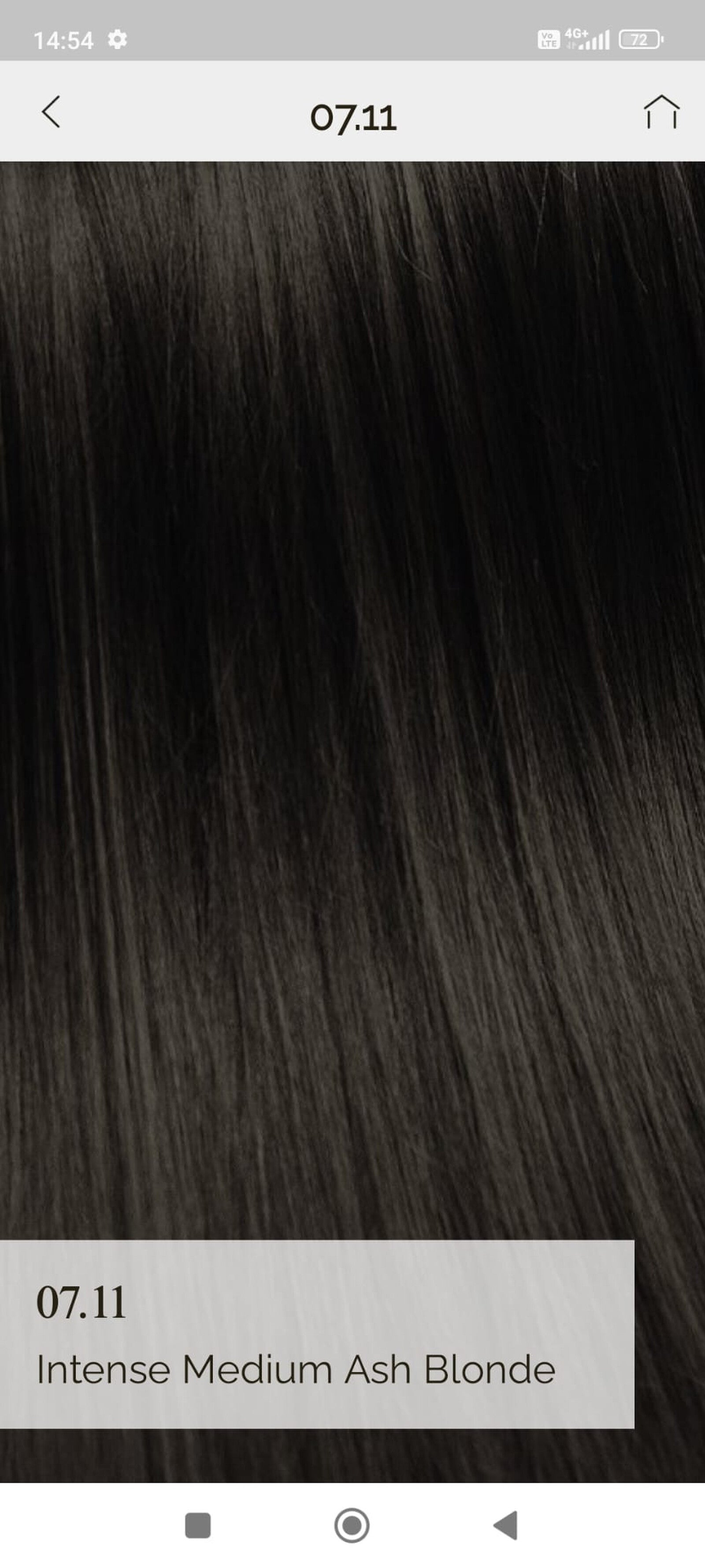 Vopsea de par demi permanenta KinGloss 50 ml. 7.11