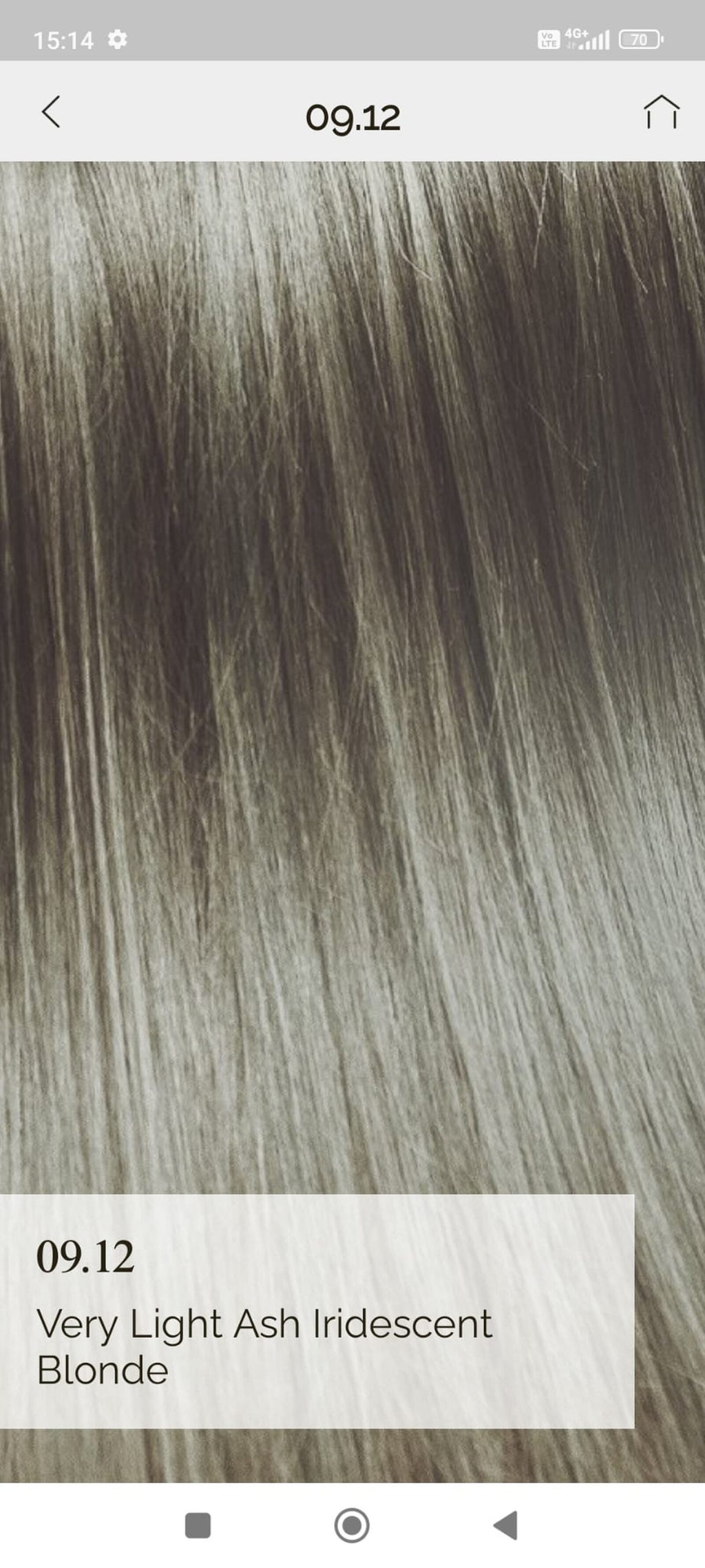 Vopsea de par demi permanenta KinGloss 50 ml. 9.12