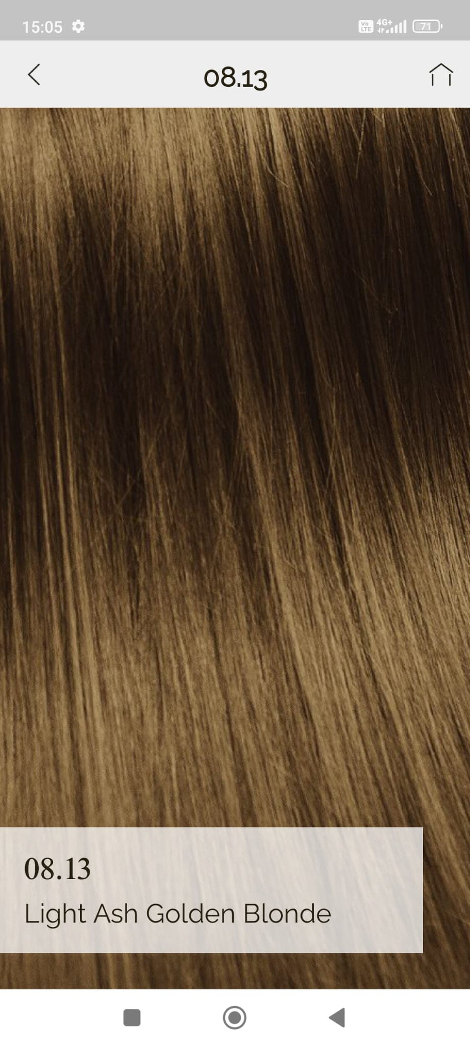 Vopsea de par demi permanenta KinGloss 50 ml. 8.13