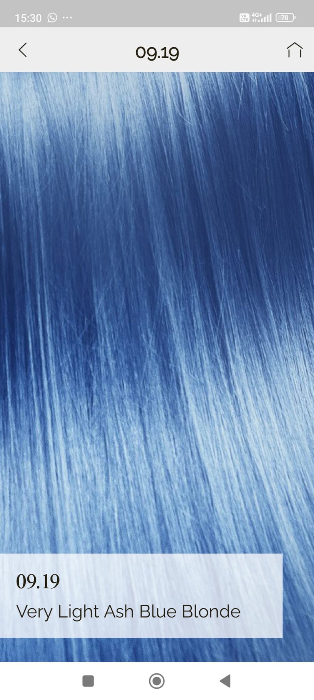 Vopsea de par demi permanenta KinGloss 50 ml. 9.19