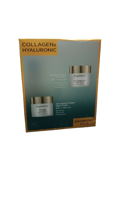 Kit Crema de zi cu acid hialuronic si Crema Anti Aging de noapte