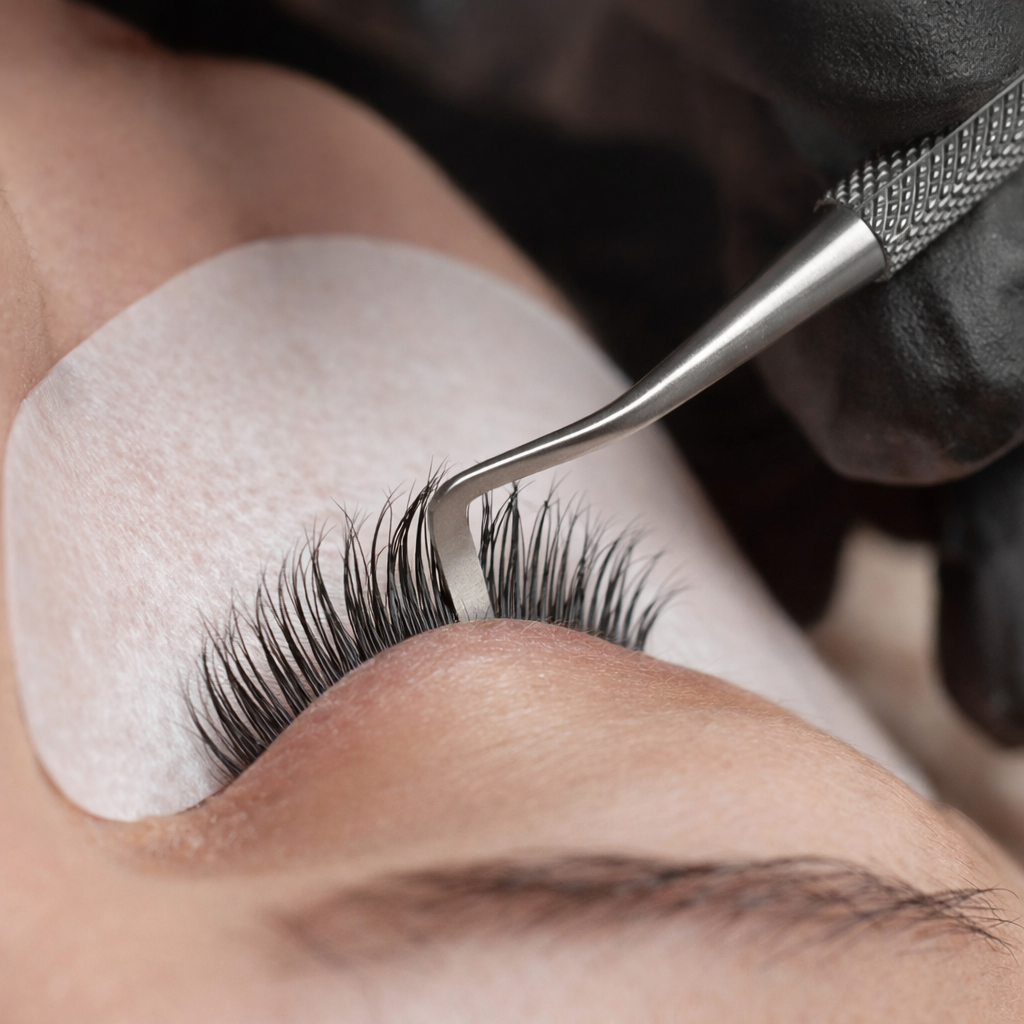 Aplicator pentru gene si sprancene