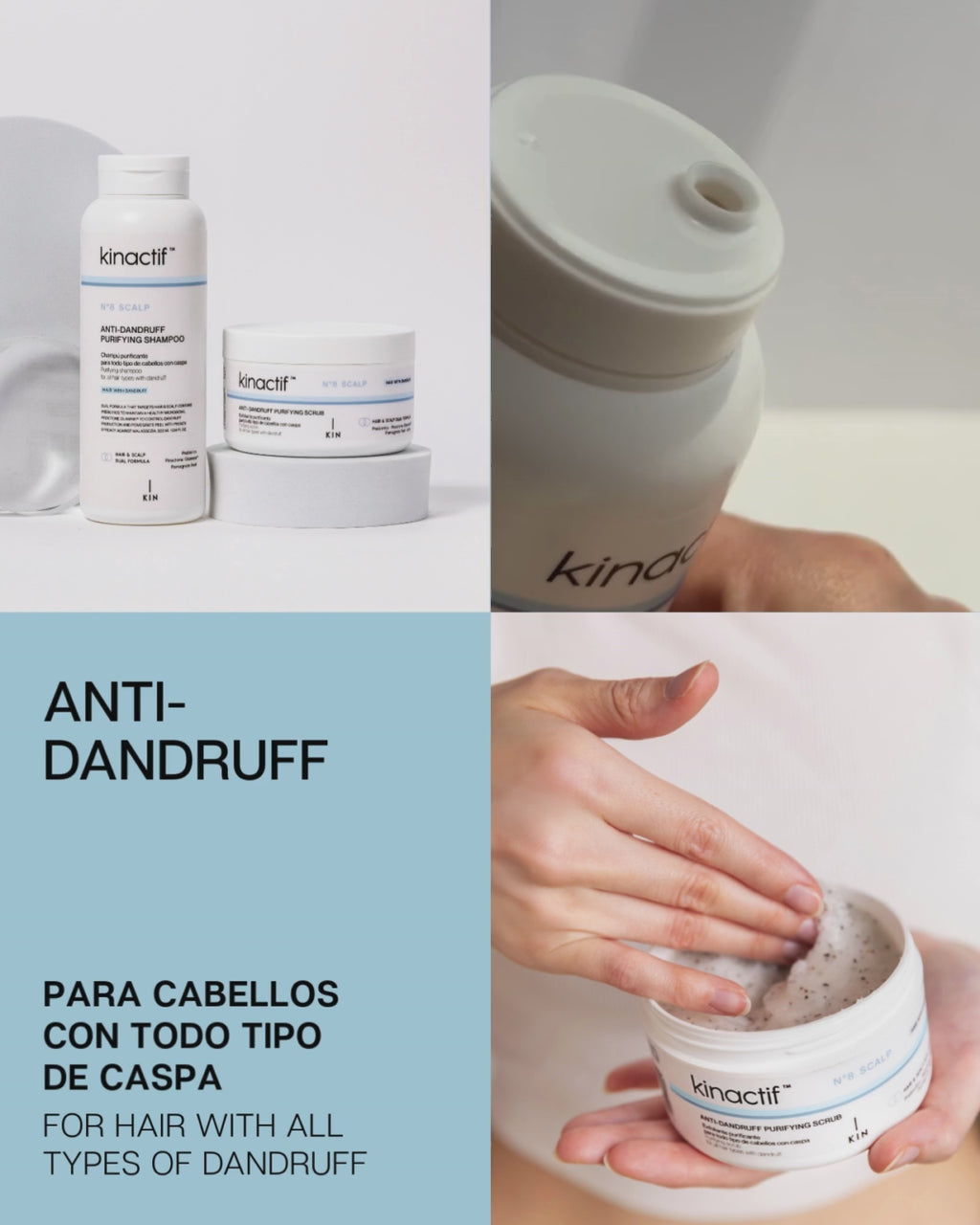 KINACTIF™ N°8 SCALP ANTI-MĂTREAȚĂ 1000 ml.